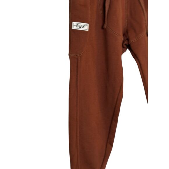 BBXBRAND brown pull on cropped sweat pants size UK 8 US 4 - Picture 8 of 13